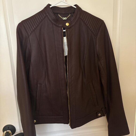 Cole Haan Women's Brown and Burgundy Jacket - Picture 1 of 4